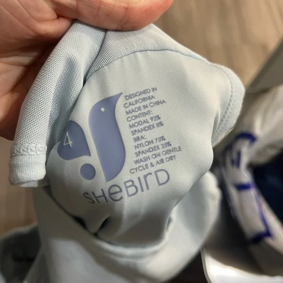 SHEBIRD Women's The Freedom Racerback Bra Tank Top Blue Size 4 (M) - Picture 9 of 9